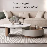 Frame Storage Coffee Table Modern Clear Organizer Ornaments Coffee Table Glam Aesthetic Tavolino Da Salotto Home Furniture