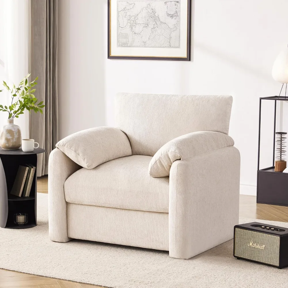 Chenille Oversized Armchair, 38.6 - Image 4