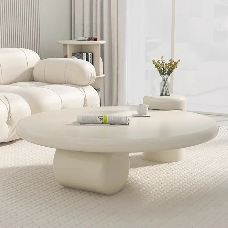 Lamps Modern Round Simple Table Nordic Smart Glamour Premium Design Coffee Tables Small White Cute Mesa De Centro Furniture